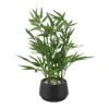 19" Green Foliage Artificial Plant With Black Pot -Flowers Michael Store D760288S 1