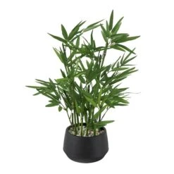 19" Green Foliage Artificial Plant With Black Pot -Flowers Michael Store D760288S 6