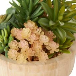 7" Succulent Artificial Plant With Natural Pot 15 7" Succulent Artificial Plant With Natural Pot -Flowers Michael Store D760296S 4