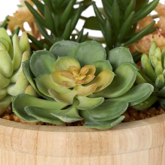 7" Succulent Artificial Plant With Natural Pot 9 7" Succulent Artificial Plant With Natural Pot - Image 7