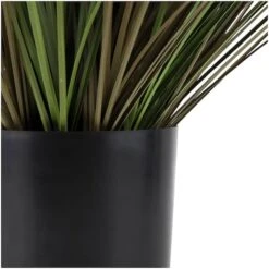 3ft. Green Onion Grass Artificial Plant With Black Pot -Flowers Michael Store D760302S 2