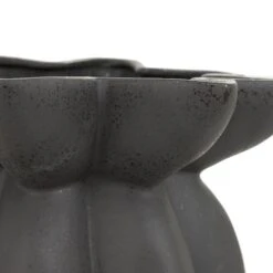 15" Black Ceramic Speckle Textured Tulip Shape Vase 16 15" Black Ceramic Speckle Textured Tulip Shape Vase -Flowers Michael Store D760329S 6
