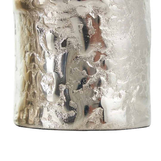 CosmoLiving By Cosmopolitan Silver Aluminum Tree Trunk Inspired Vase Set 9 CosmoLiving By Cosmopolitan Silver Aluminum Tree Trunk Inspired Vase Set - Image 7