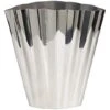 12" Silver Stainless Steel Vase With Zig Zag Edging -Flowers Michael Store D760460S 1