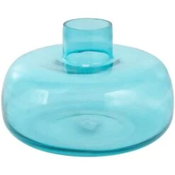 Blue Glass Rounded Vase Set -Flowers Michael Store D760463S 5
