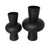 Black Glass Trumpet Vase Set -Flowers Michael Store D760471S 1