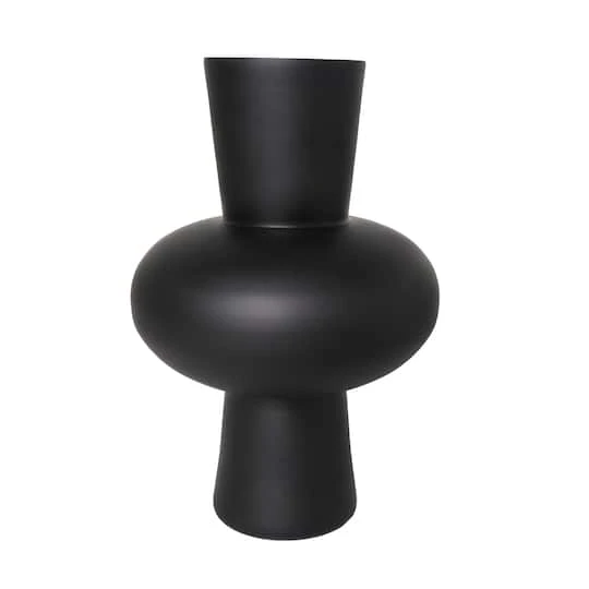 Black Glass Trumpet Vase Set 7 Black Glass Trumpet Vase Set - Image 5