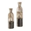 Light Brown Plastic Rattan Handmade Vase Set -Flowers Michael Store D760488S 1