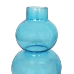 Blue Round Bubble Glass Vase Set -Flowers Michael Store D760515S 8