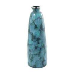 30" Teal Glass Handmade Vase -Flowers Michael Store D760522S 2