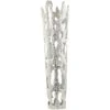 31" Contemporary Aluminum Melting Drip Vase Silver -Flowers Michael Store D760543S 1
