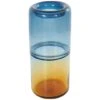 13" Blue & Yellow Ombre Glass Vase -Flowers Michael Store D760546S 1