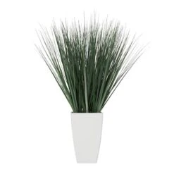 28" Foliage Artificial Plant With White Plastic Pot -Flowers Michael Store D762320S 4