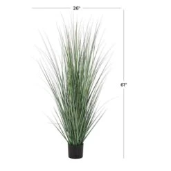5ft. Onion Grass Tall Artificial Plant With Black Pot -Flowers Michael Store D762325S 6