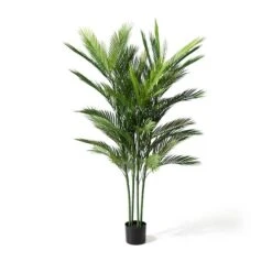 Glitzhome® 5ft. Potted Faux Palm Tree