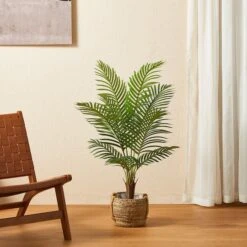 Glitzhome® 3.5ft. Potted Faux Areca Palm Tree -Flowers Michael Store D763661S 3