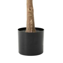 Glitzhome® 5ft. Faux Fiddle Leaf Fig Tree In Pot -Flowers Michael Store D763664S 6