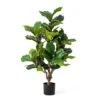 Glitzhome® 3.5ft. Faux Fiddle Leaf Fig Tree In Pot
