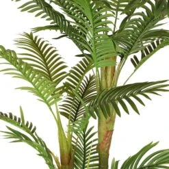 6ft. Artificial Areca Palm Tree In White Decorative Pot -Flowers Michael Store D763731S 6