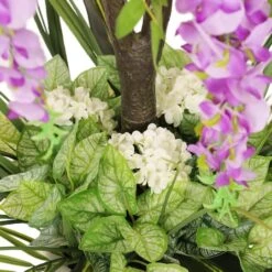 6ft. Artificial Wisteria Tree In White Decorative Pot -Flowers Michael Store D763732S 4
