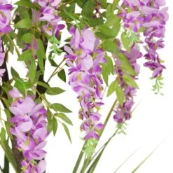 6ft. Artificial Wisteria Tree In White Decorative Pot -Flowers Michael Store D763732S 5