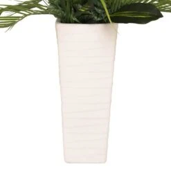 6ft. Artificial Ficus Microcarpa Tree In White Decorative Pot -Flowers Michael Store D763735S 8