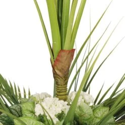 5ft. Artificial Tarovine Tree In White Decorative Pot -Flowers Michael Store D763736S 6