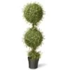 4ft. Mini Tea Leaf Two-Ball Topiary -Flowers Michael Store D766095S 1